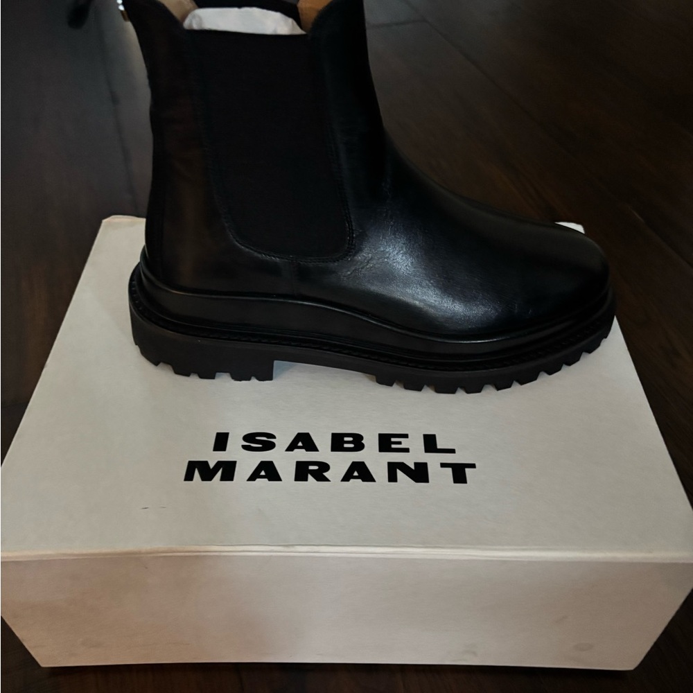 Isabel Marant Black Combat Boots